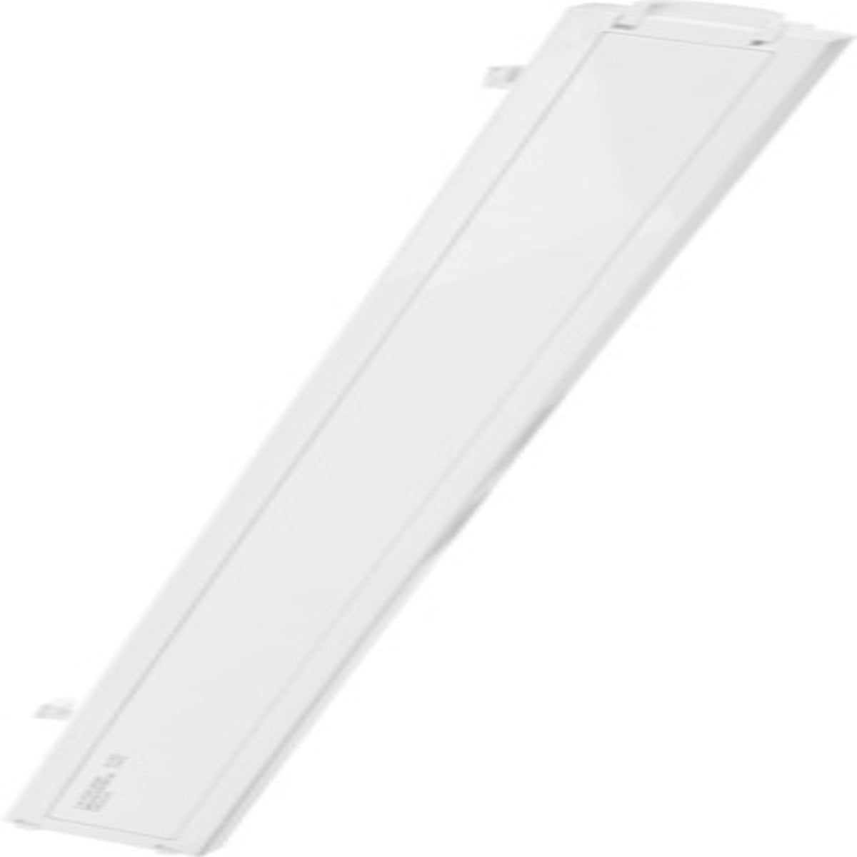 White rectangular object on a white background