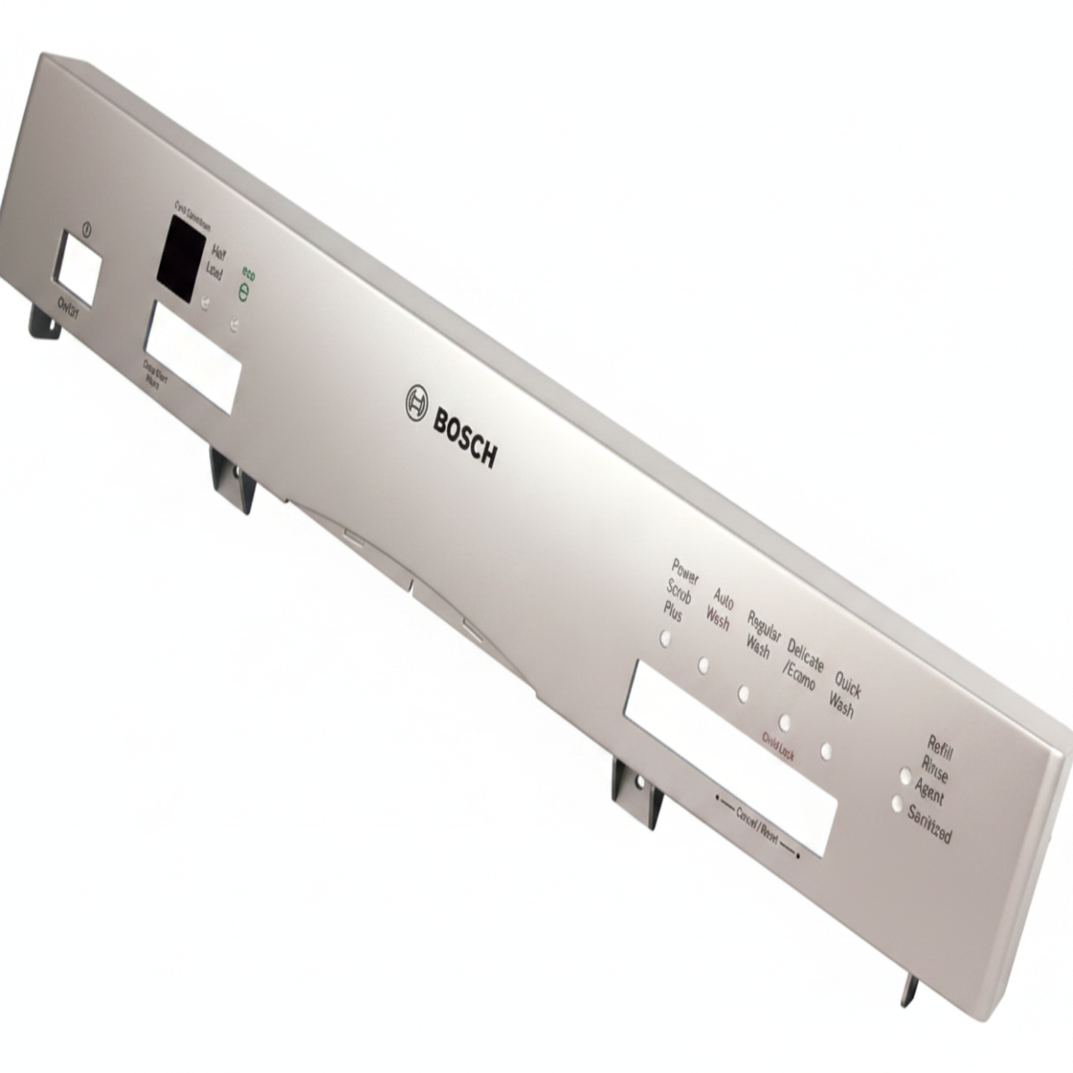 Bosch appliance panel on a white background