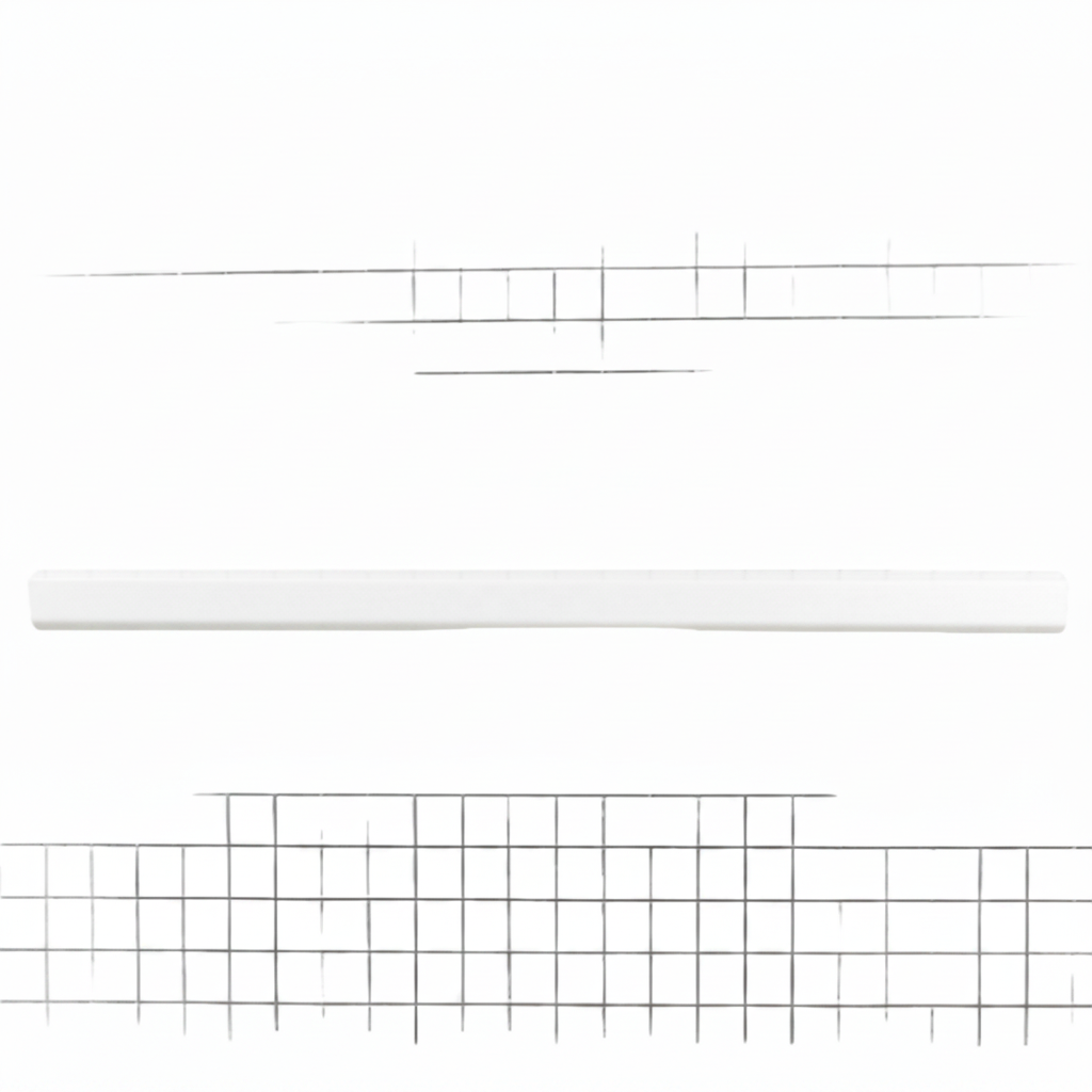 Whiteboard with grid lines on a white background