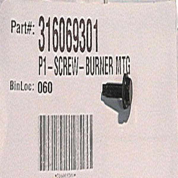 Frigidaire 316069301 SCREW, BLACK BURNER MOUNTI
