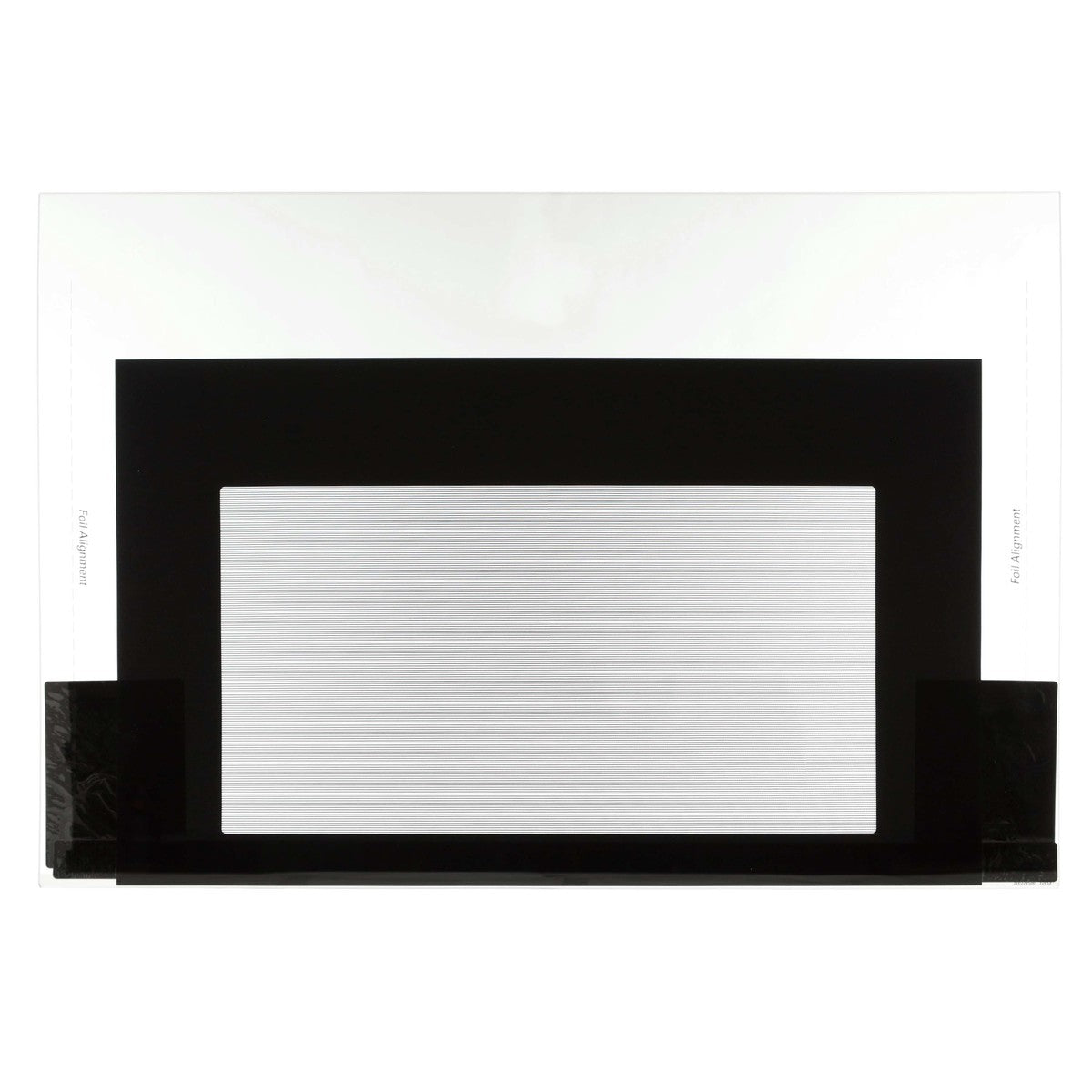 Frigidaire 316452758 Black Oven Door Glass with Foil