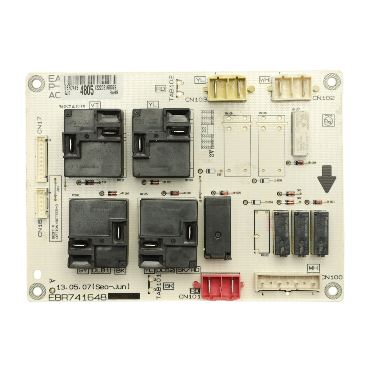 EBR74164805 LG Range Oven Relay Control Board PCB Assembly