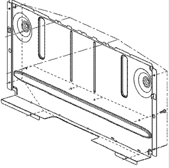 MCK66822601 LG Rear Cover - Appliance Parts Canada