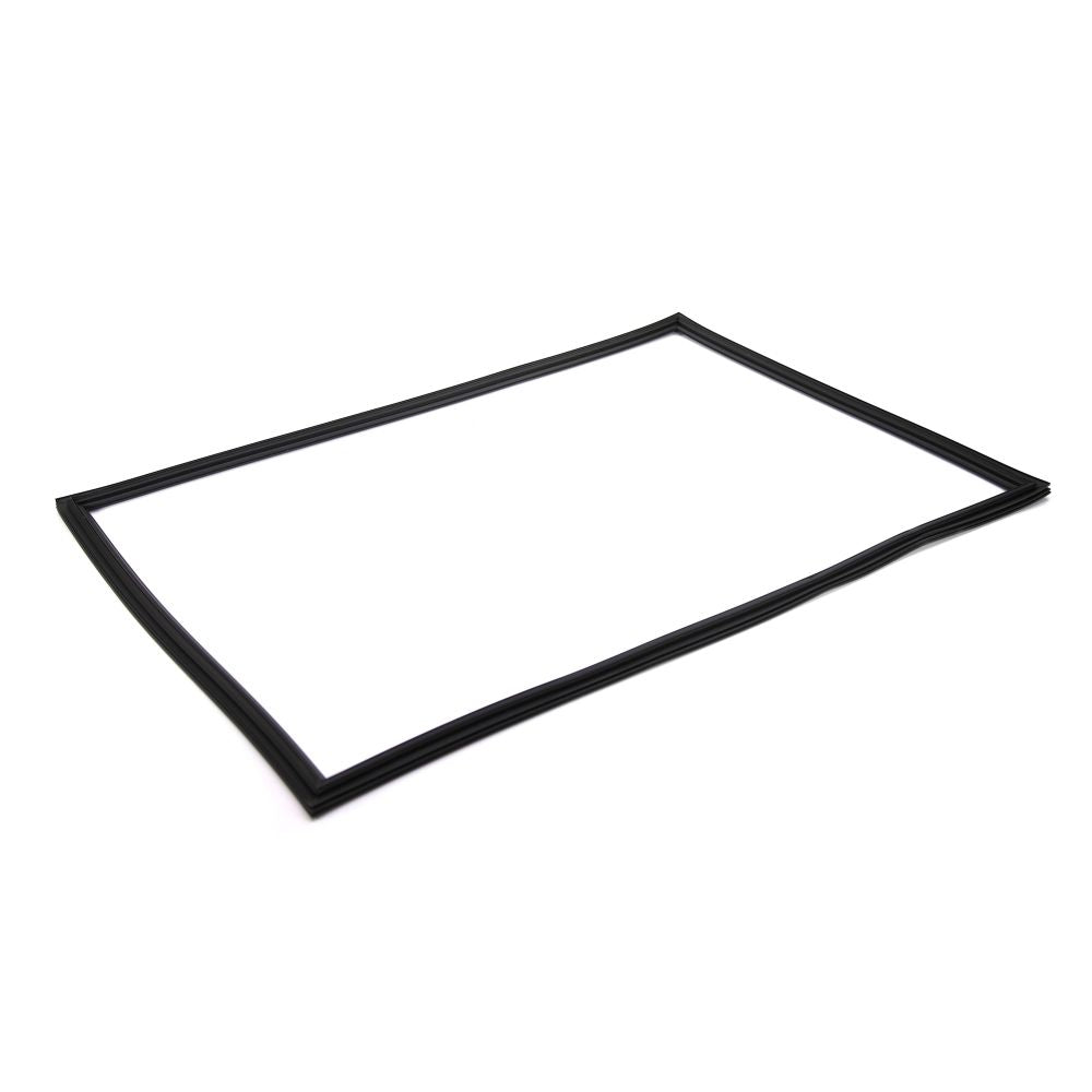Rectangular black frame on a white background