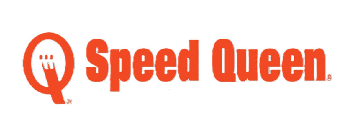 Speed Queen logo in red on a white background