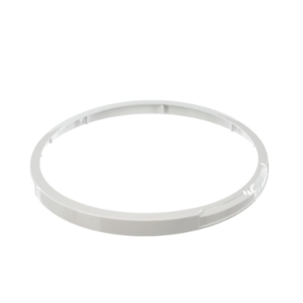 Silver bangle on a white background