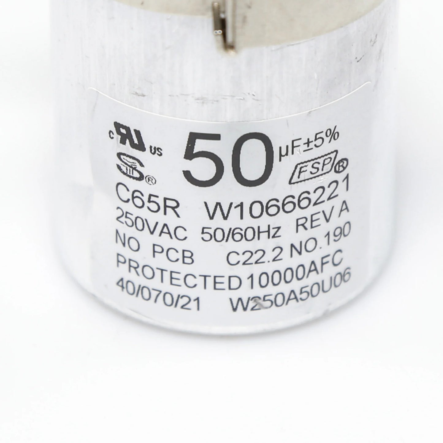 W10804664 Whirlpool Washer Capacitor