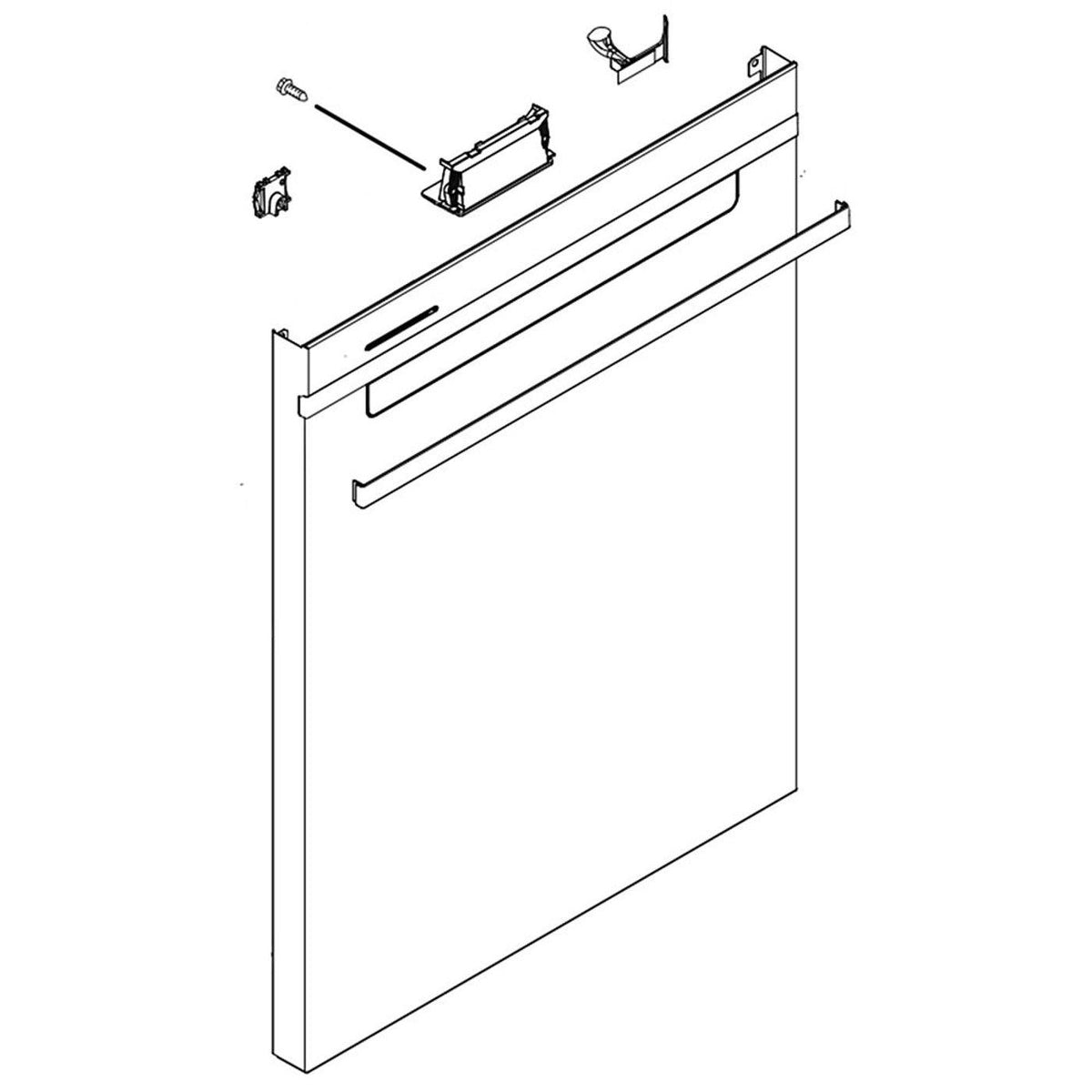 W11461682 Whirlpool Dishwasher Outer Door Panel