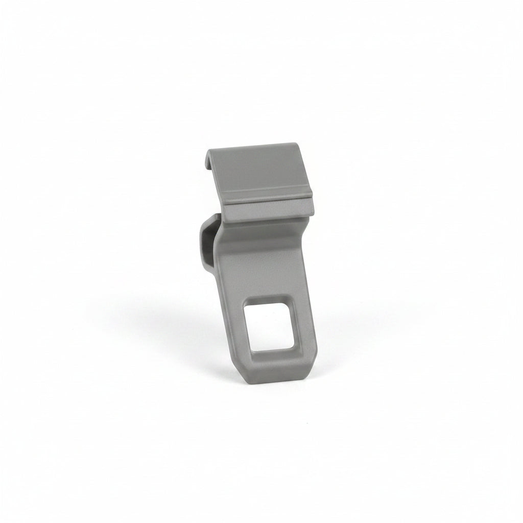 Gray clip on a grid background with Whirlpool logo