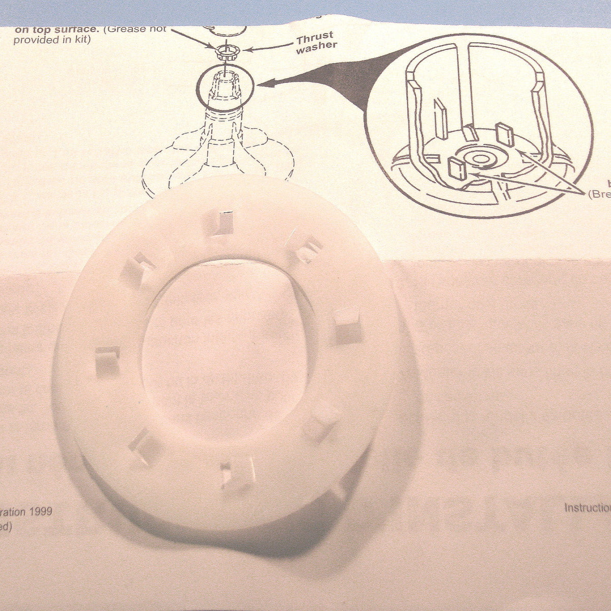 WP3951608 Whirlpool Washer Agitator Thrust Spacer