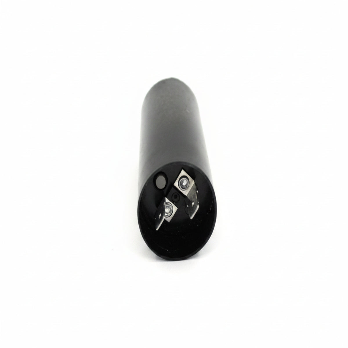 Black cylindrical part with two screws on a white background with 'Factory Certified Parts' text.