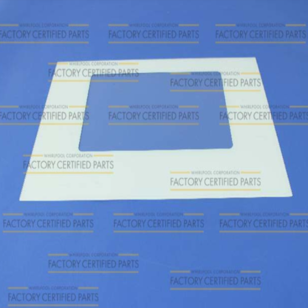 WPW10118454 Whirlpool Stove Outer Door Glass - White