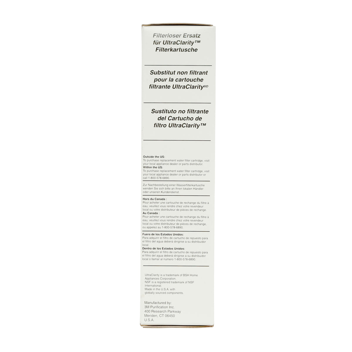 11032252 Bosch Refrigerator Filter Bypass - Appliance Parts Canada