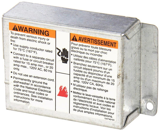 154758501 Frigidaire Dishwasher Power Cord Junction Box Cover - Appliance Parts Canada