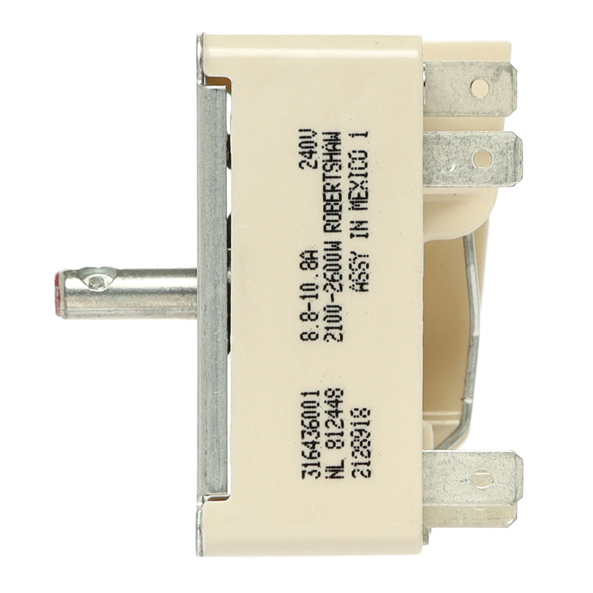 316436001 Frigidaire Stove Large Surface Element Switch - Appliance Parts Canada