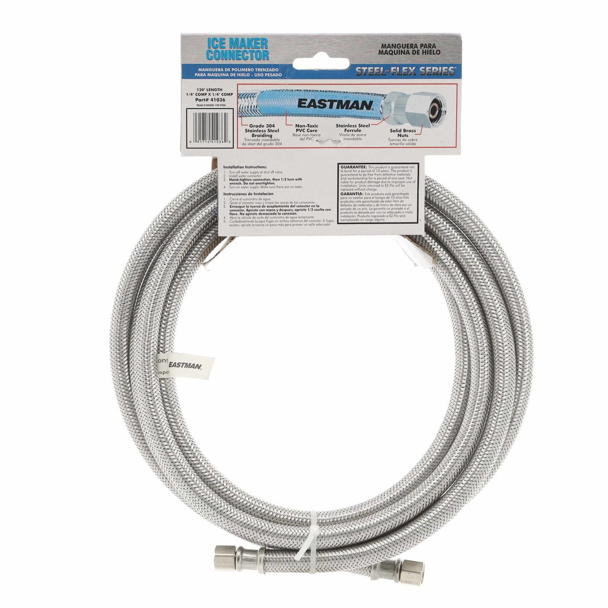 41036 10' Stainless Steel Ice Maker Supply Line - Appliance Parts Canada