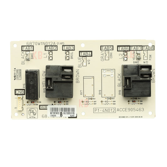 6871W1N012B LG Range Oven Relay Control Board - Appliance Parts Canada