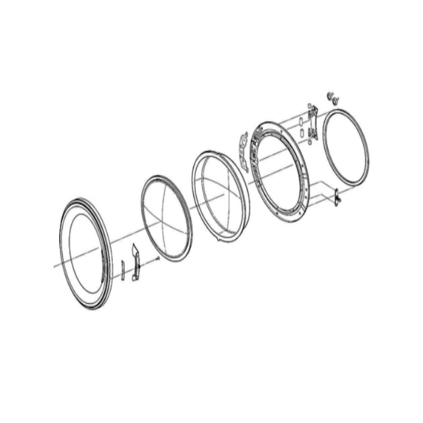 ADC72301113 LG Dryer Door Assembly - Appliance Parts Canada