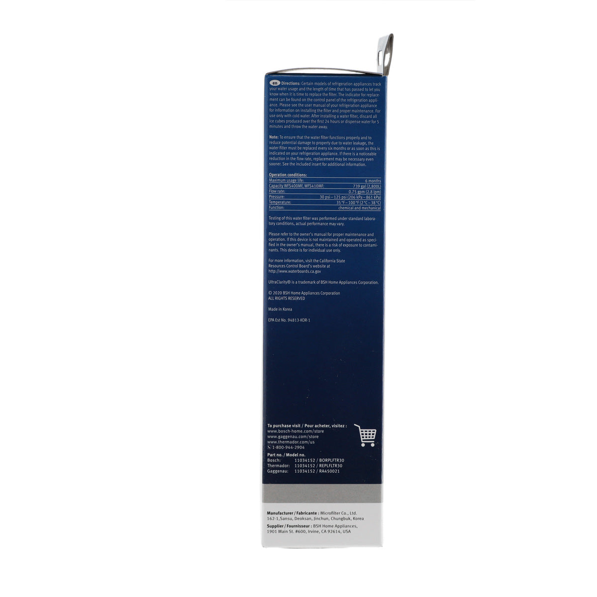 Bosch 11048053 UltraClarity Water Filter 3 Pack - Appliance Parts Canada
