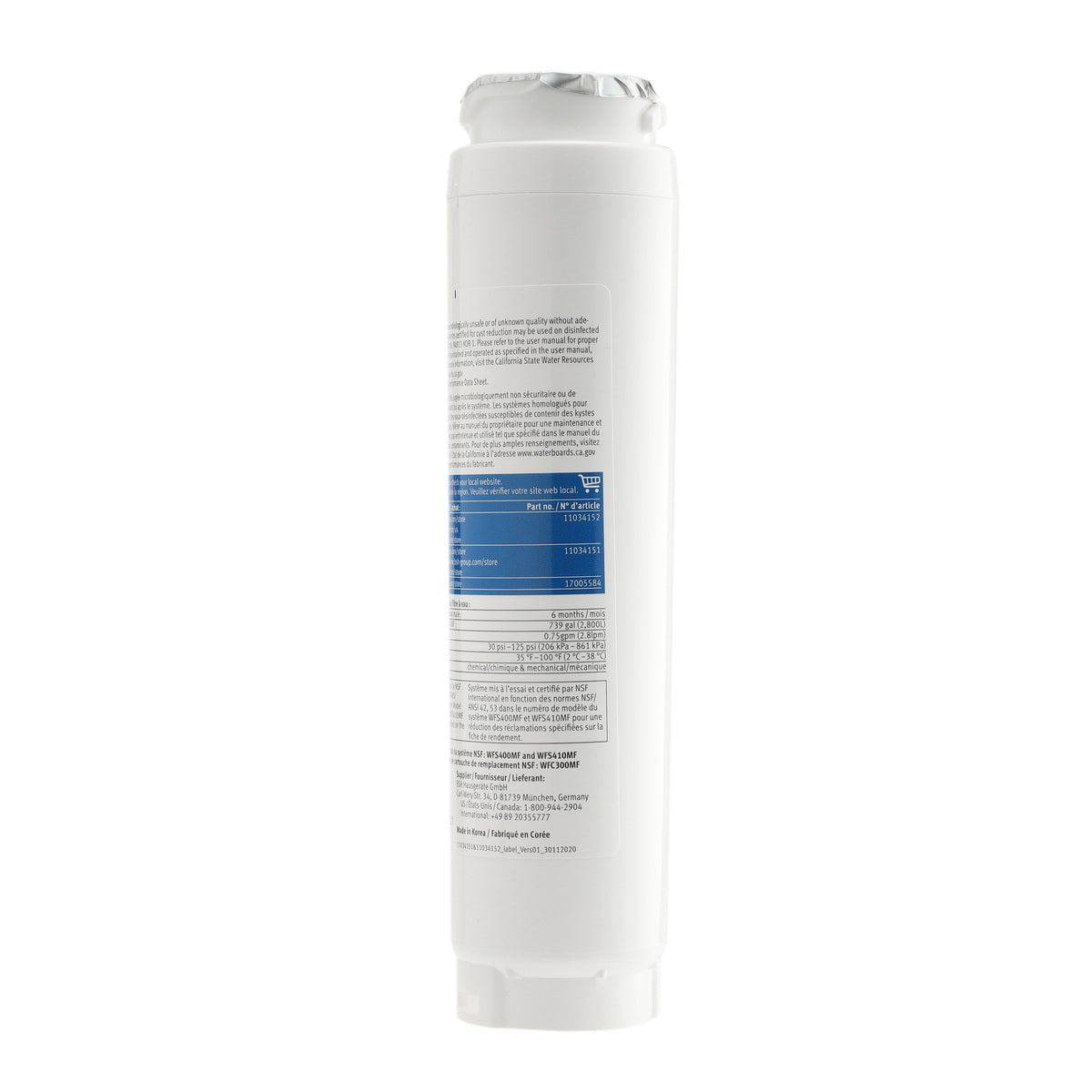 Bosch 11048053 UltraClarity Water Filter 3 Pack - Appliance Parts Canada
