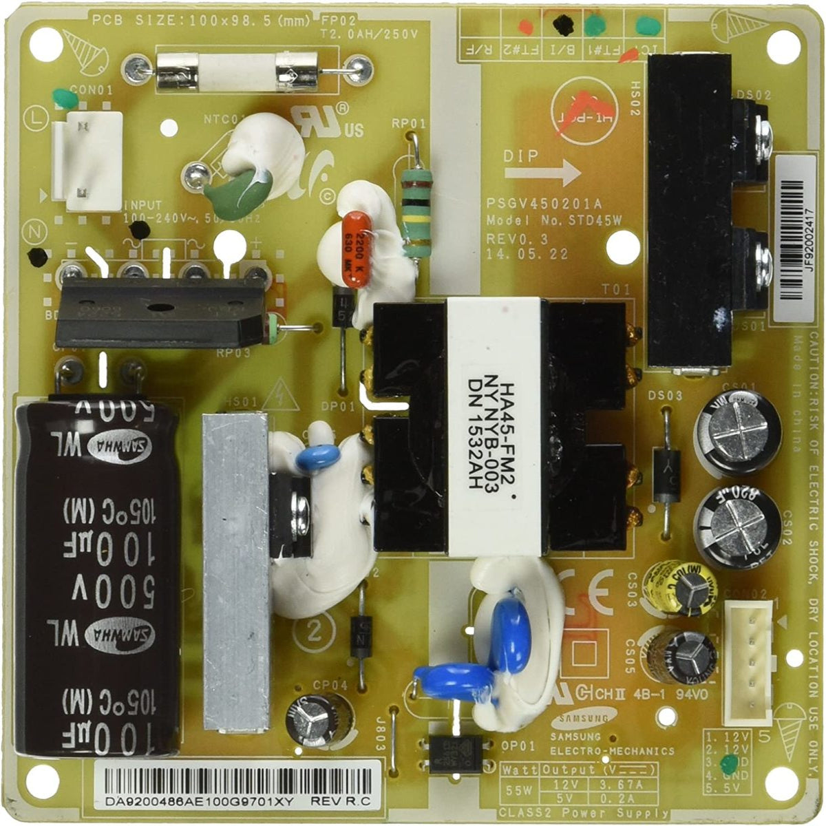 DA92-00763B Samsung Refrigerator PCB Inverter Assembly - Appliance Parts Canada