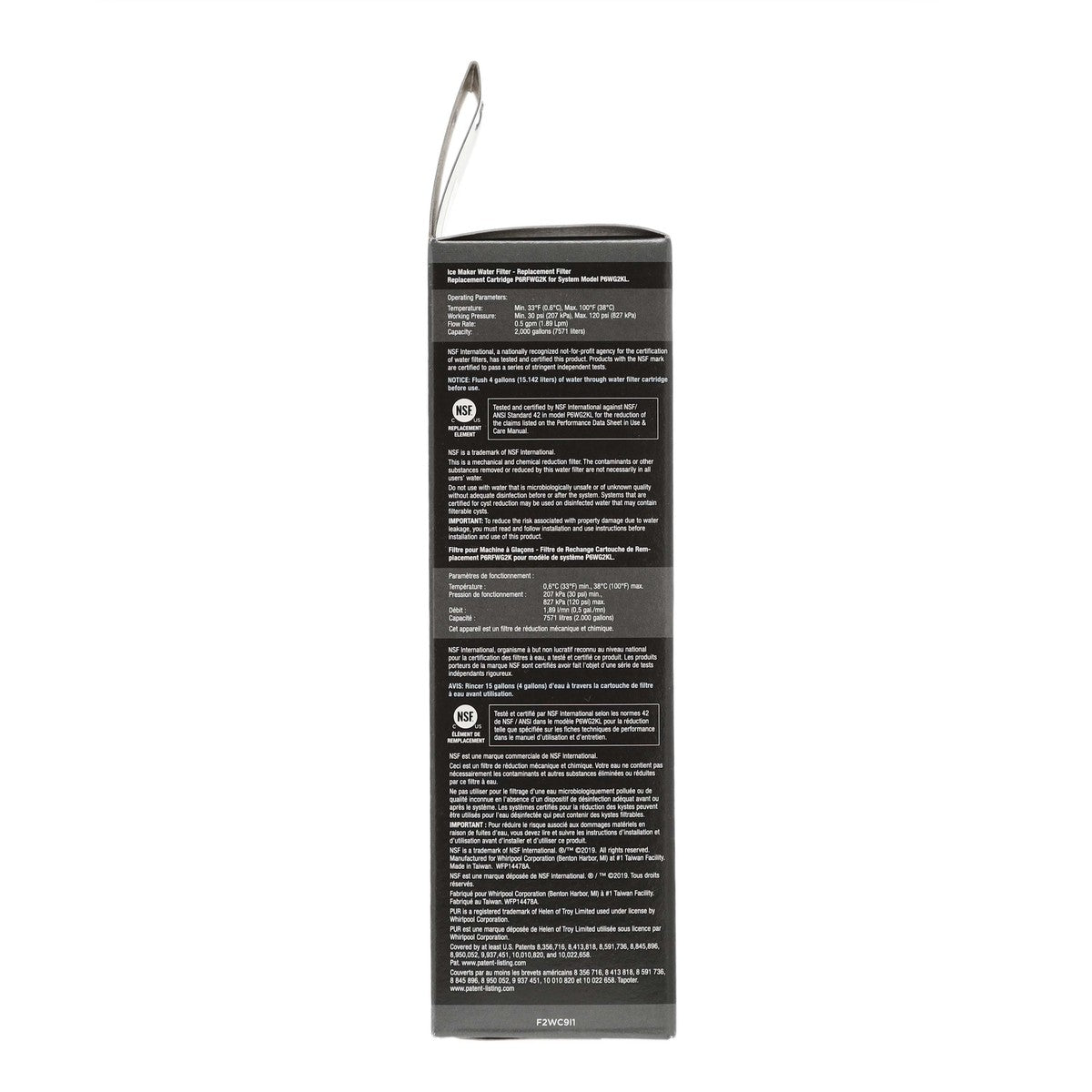 F2WC9I1 Whirlpool ICE 2 Refrigerator Water Filter - Appliance Parts Canada