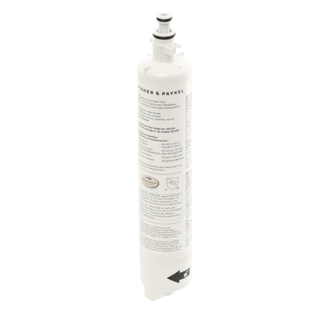 Fisher & Paykel / DCS 885345P KIT INSTL FILTER WATER US - Appliance Parts Canada