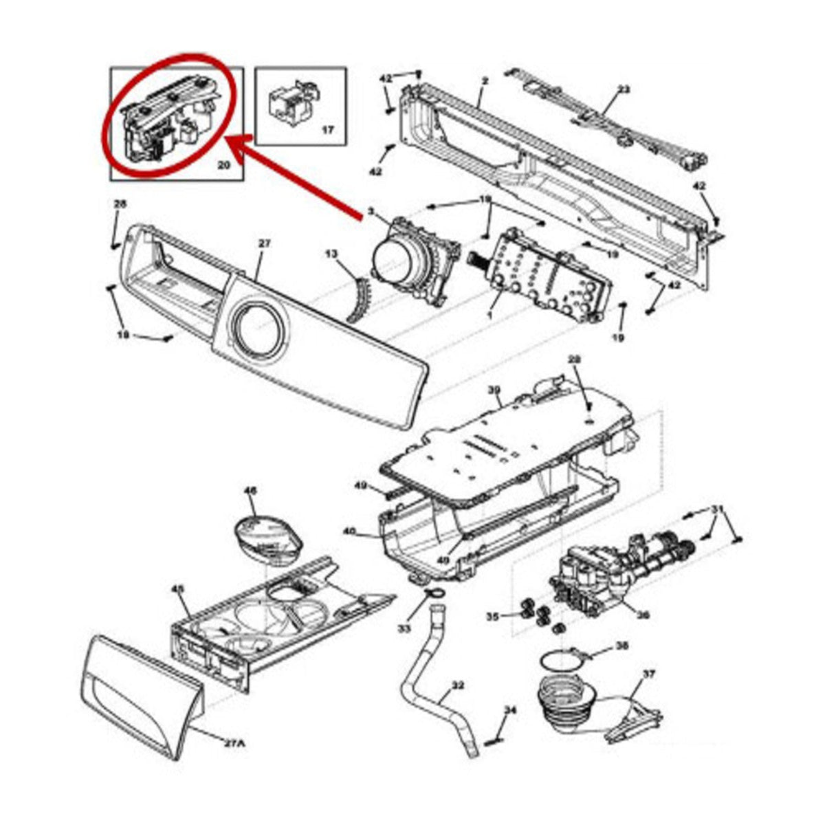 Frigidaire 5304519503 MAIN BOARD,ASSMY (HIGH),WASH - Appliance Parts Canada