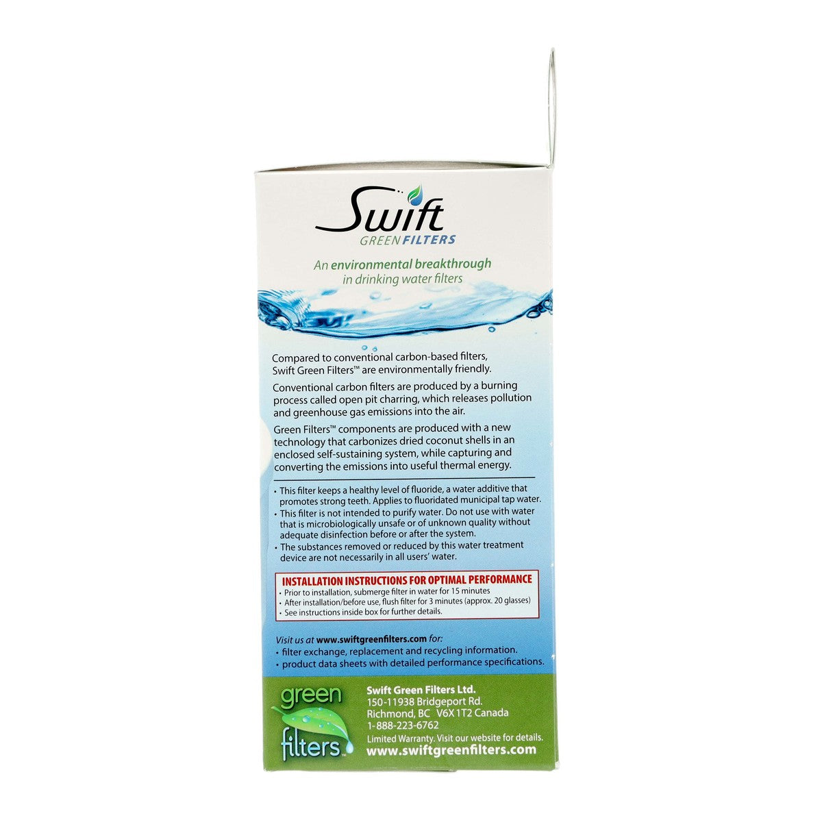 Swift Green Filter SGF-DSB30 Refrigerator Water Filter Replaces DA29-00003G, DA2900003AB - Appliance Parts Canada