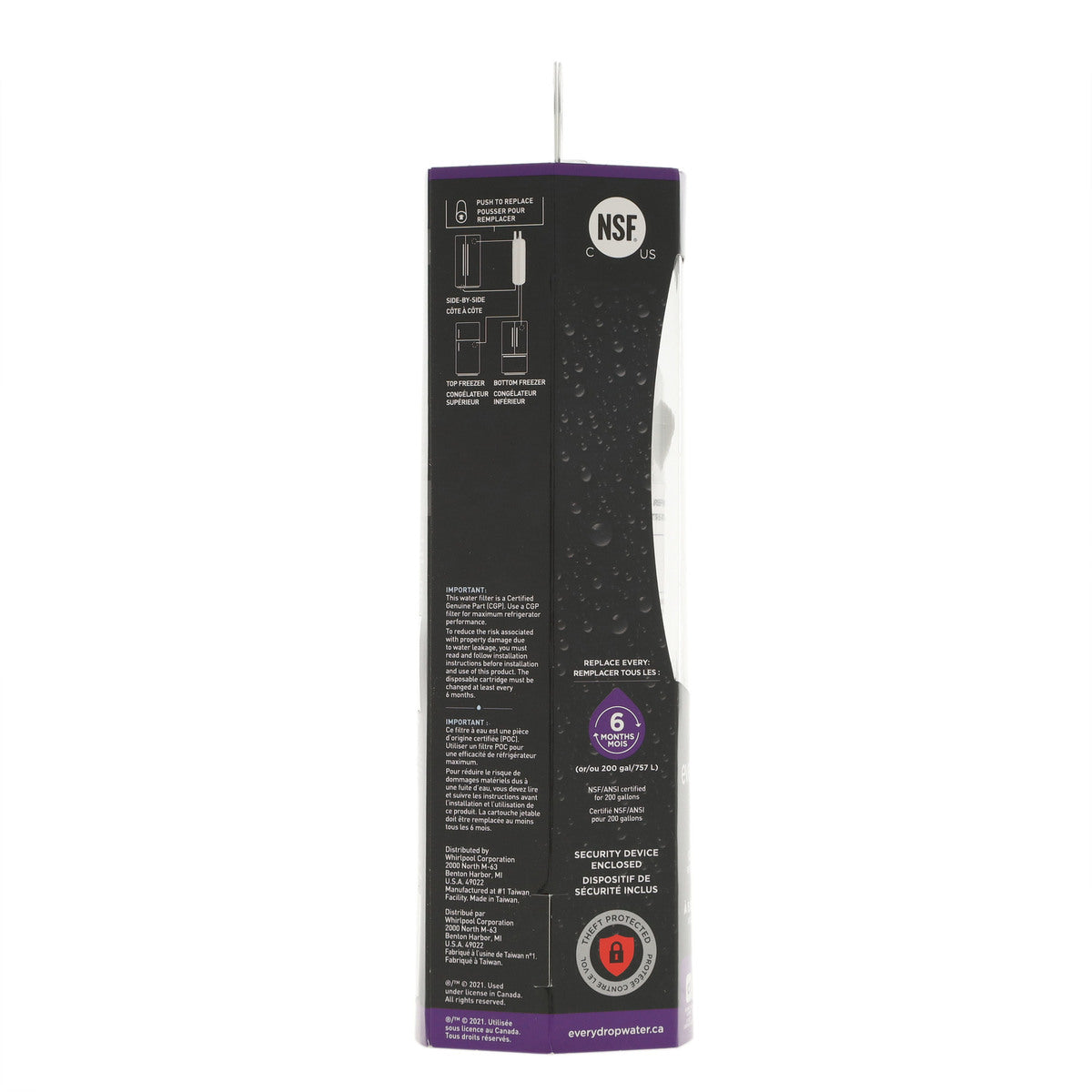 Whirlpool EDR1RXD1B #1 EveryDrop Refrigerator Water Filter - Appliance Parts Canada