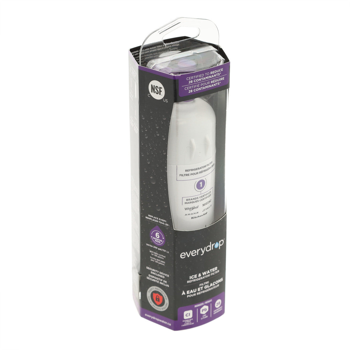 Whirlpool EDR1RXD1B #1 EveryDrop Refrigerator Water Filter - Appliance Parts Canada