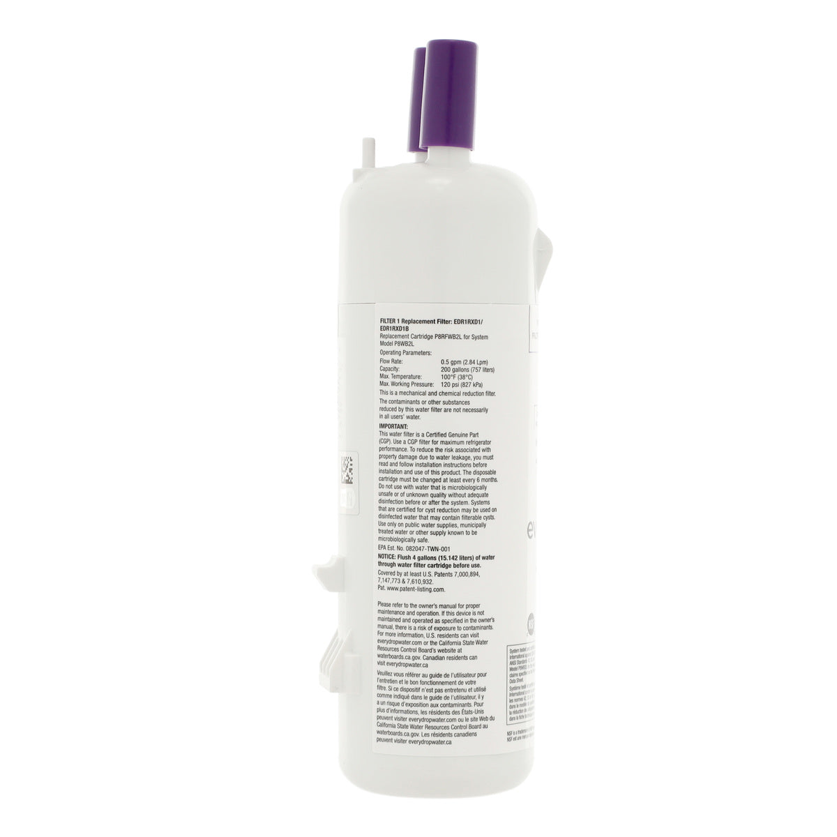 Whirlpool EDR1RXD1B #1 EveryDrop Refrigerator Water Filter - Appliance Parts Canada