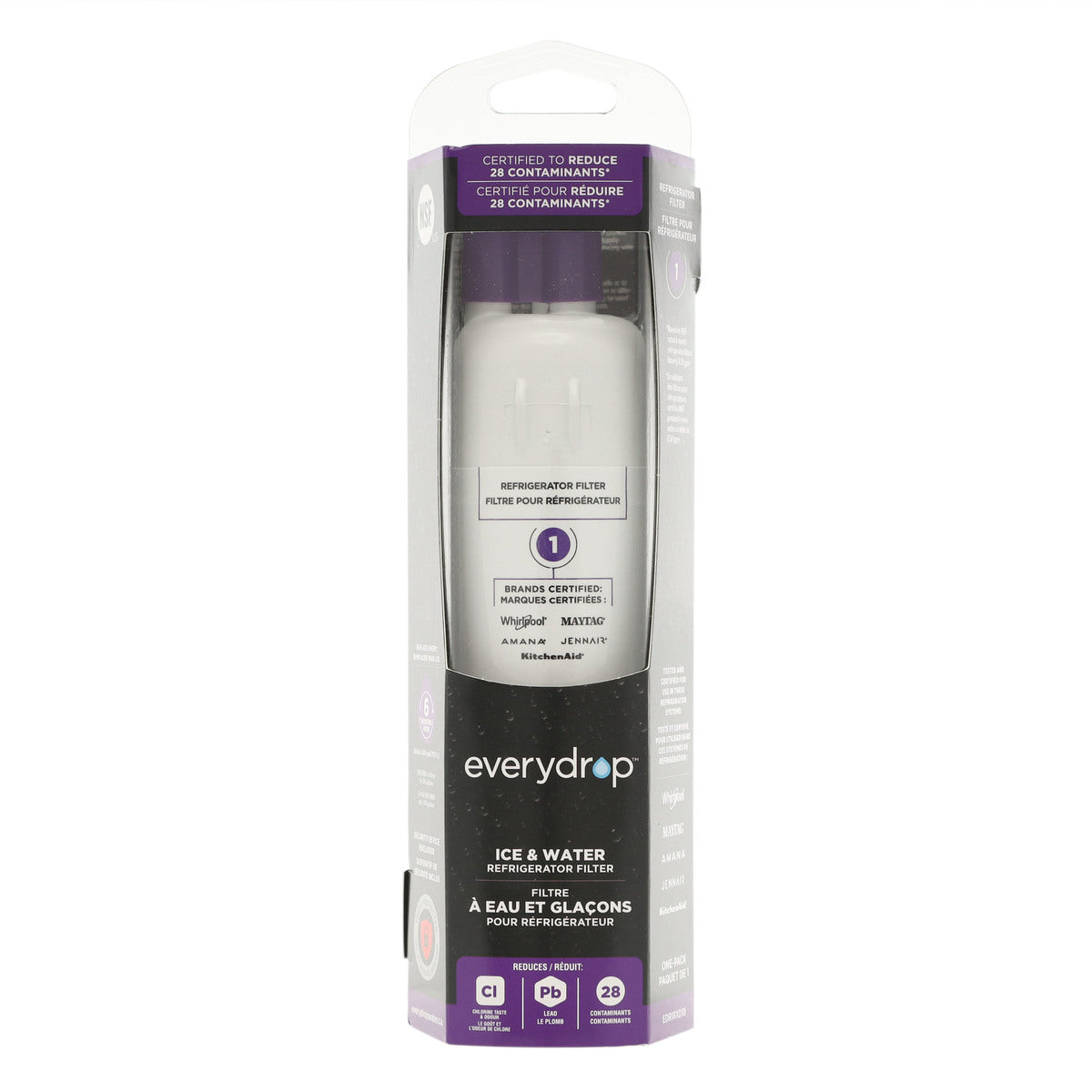 Whirlpool EDR1RXD1B #1 EveryDrop Refrigerator Water Filter - Appliance Parts Canada