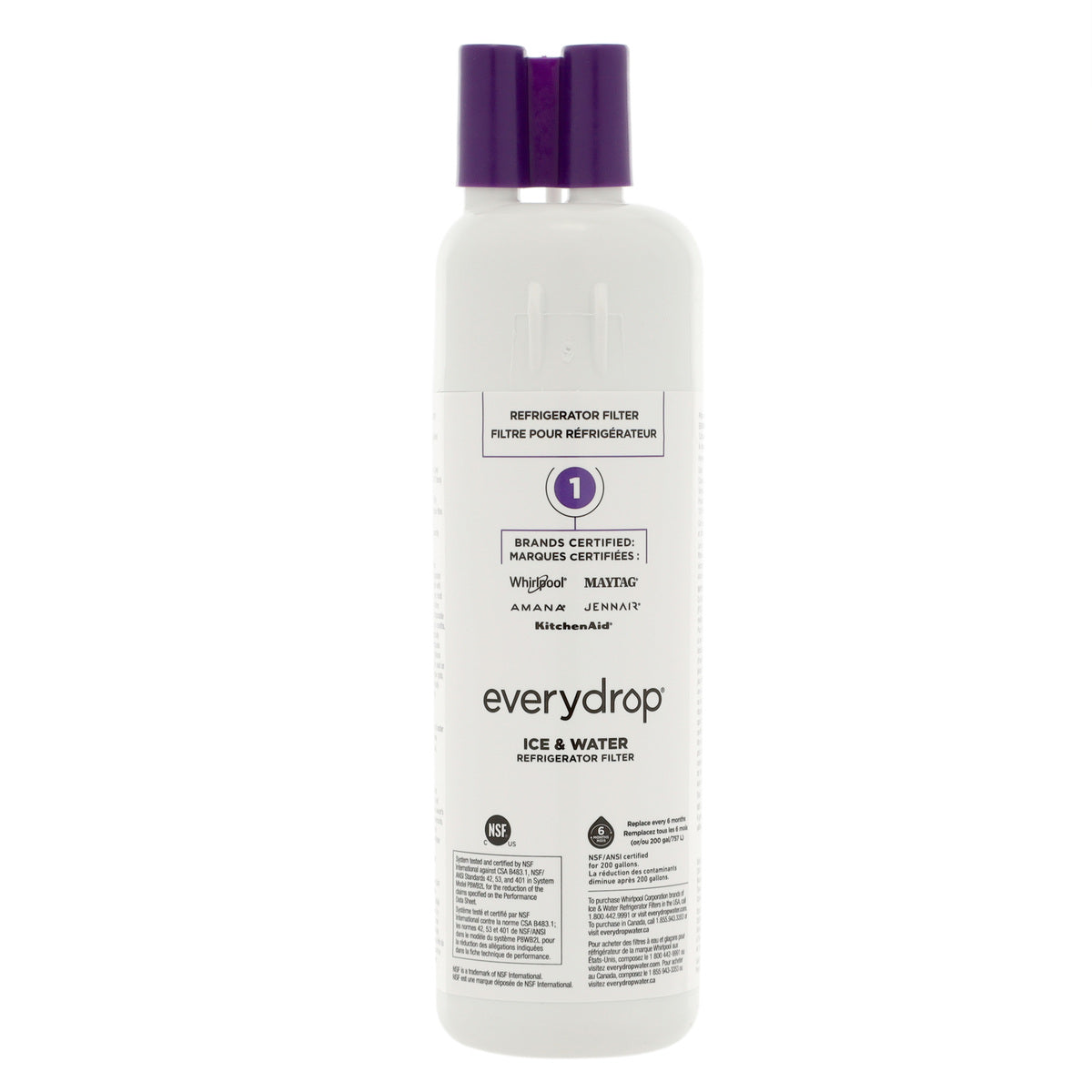 Whirlpool EDR1RXD1B #1 EveryDrop Refrigerator Water Filter - Appliance Parts Canada