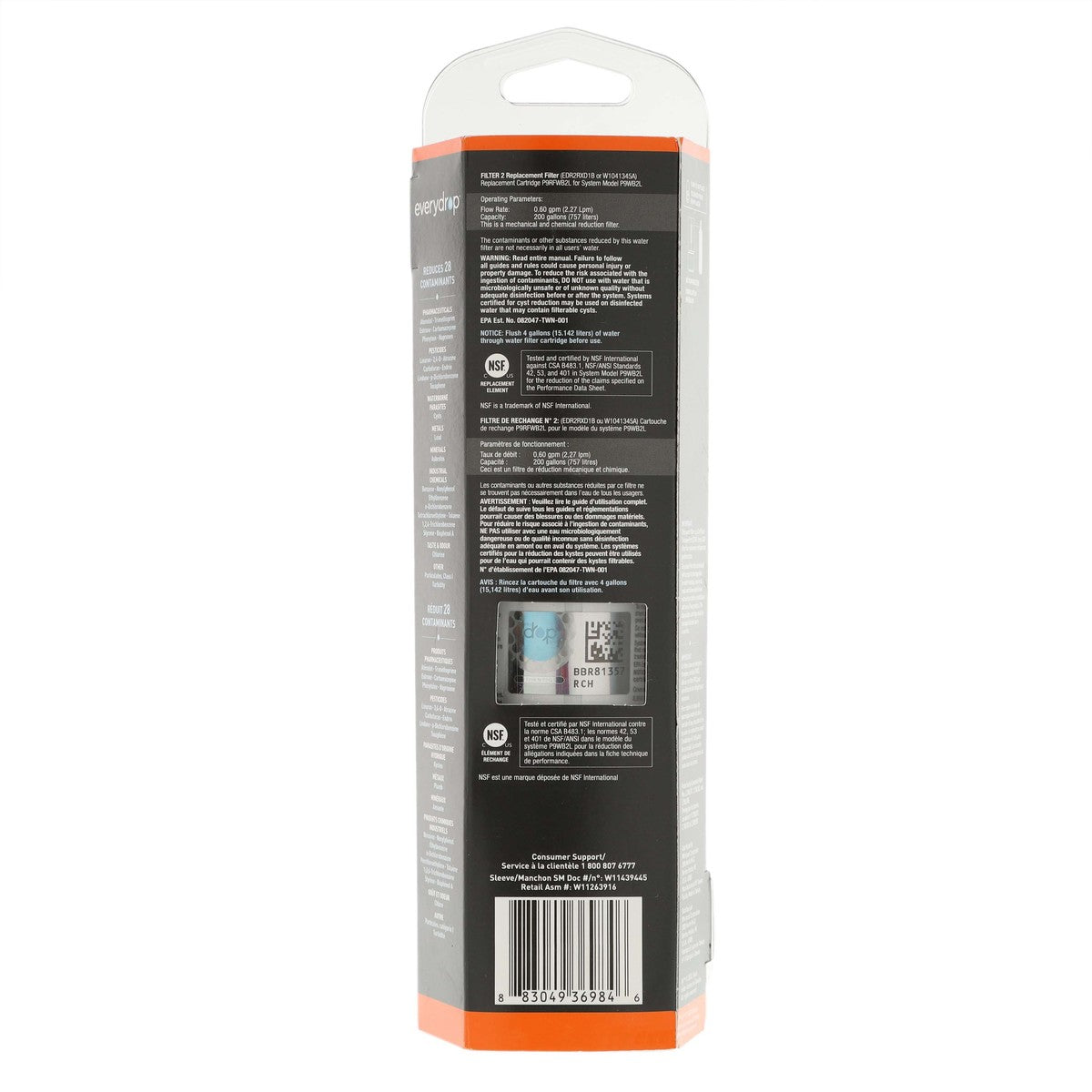 Whirlpool EDR2RXD1B #2 EveryDrop Refrigerator Water Filter - Appliance Parts Canada