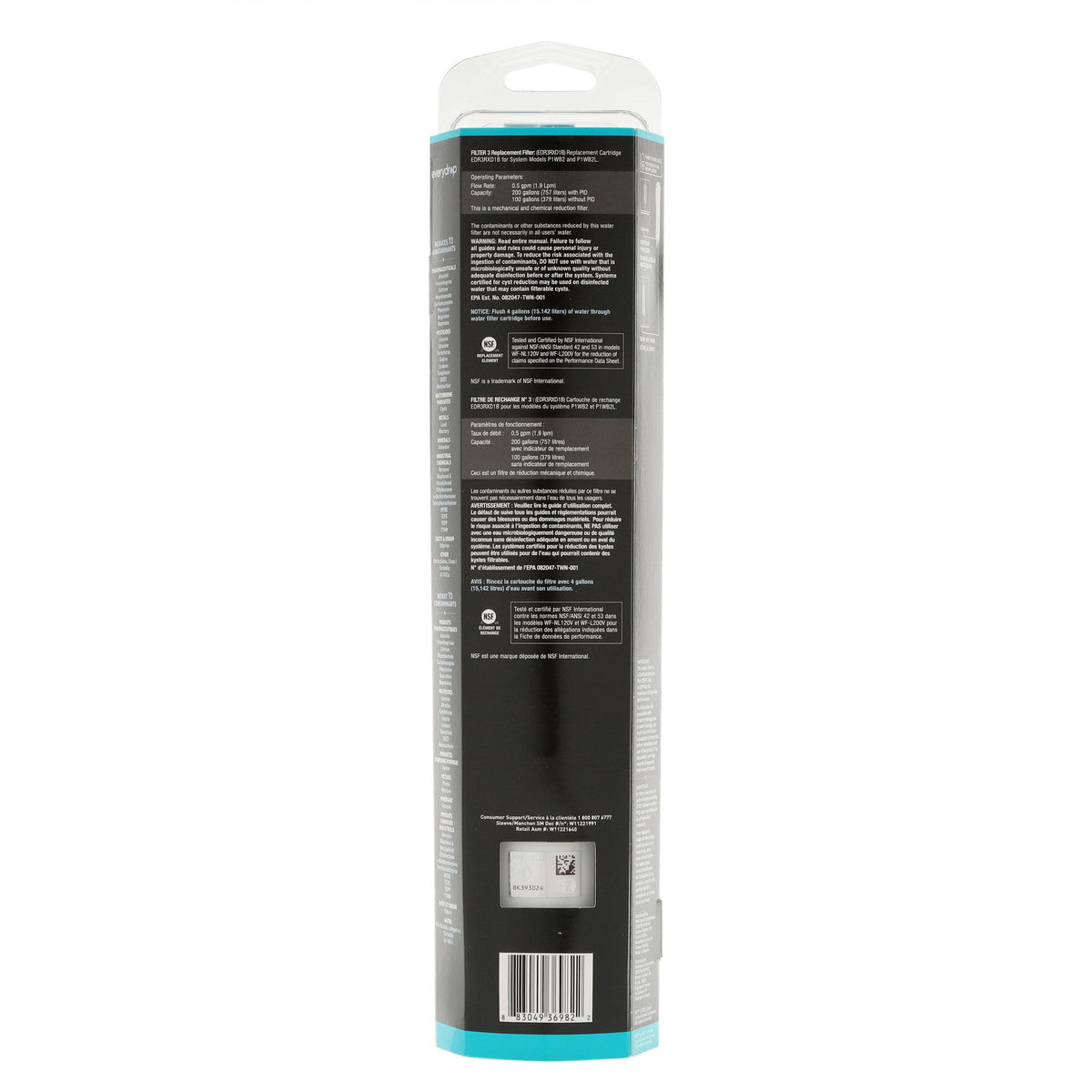 Whirlpool EDR3RXD1B #3 EveryDrop Refrigerator Water Filter - Appliance Parts Canada