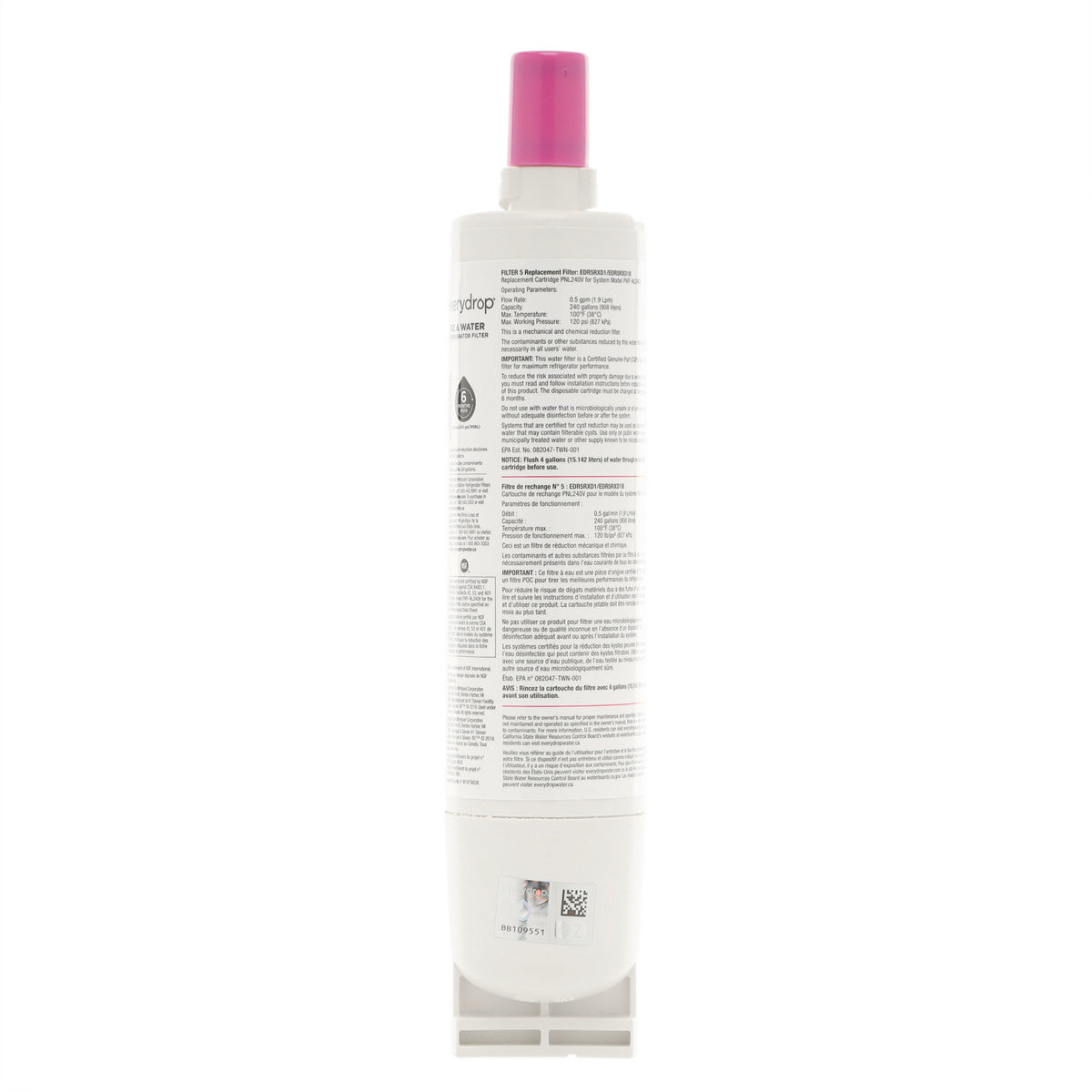 Whirlpool EDR5RXD1B #5 EveryDrop Refrigerator Water Filter - Appliance Parts Canada