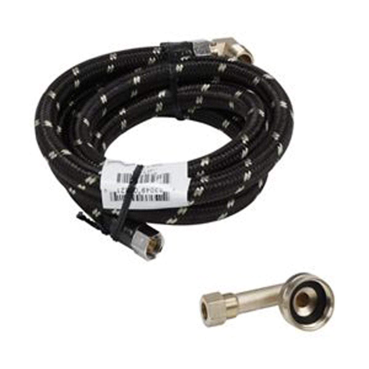 Whirlpool W10278635RP 6 FT BRAIDED HOSE W 3/8 & 3/ - Appliance Parts Canada
