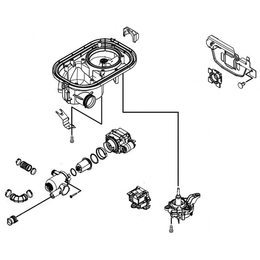Whirlpool W11680075 PUMP&MOTOR - Appliance Parts Canada