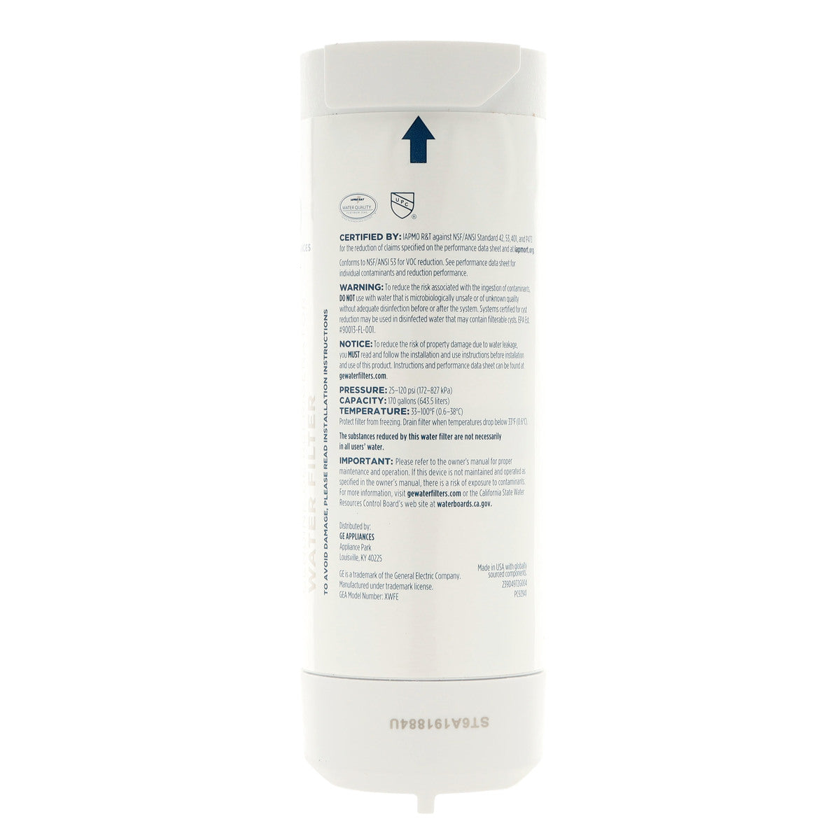 WR01F04788 GE Refrigerator Water Filter ASM XWFE - Appliance Parts Canada