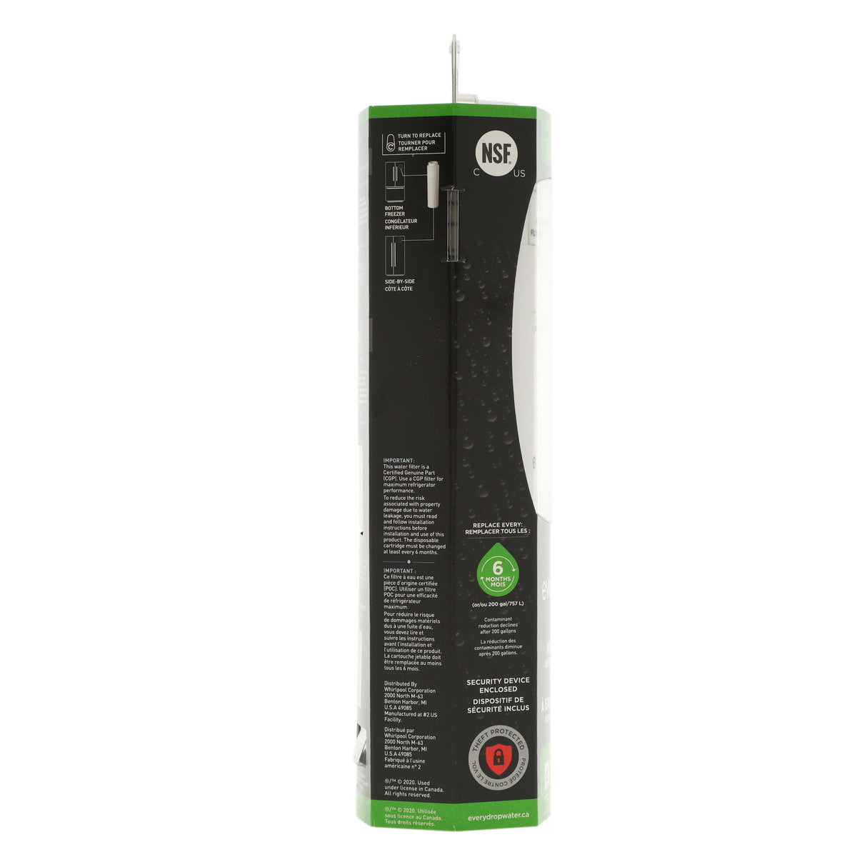 Whirlpool EDR4RXD1B #4 EveryDrop Refrigerator Water Filter - Appliance Parts Canada
