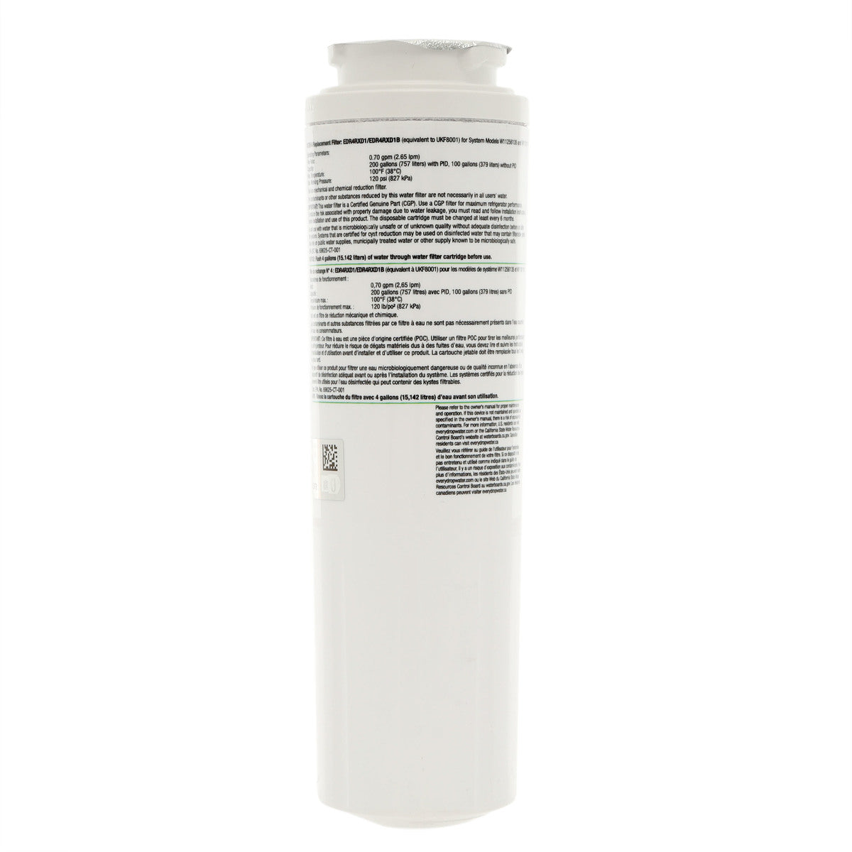 Whirlpool EDR4RXD1B #4 EveryDrop Refrigerator Water Filter - Appliance Parts Canada