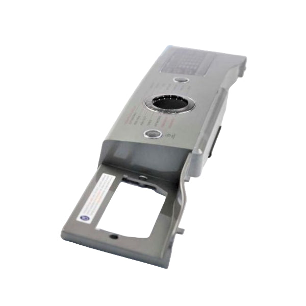 Gray electronic device on a white background