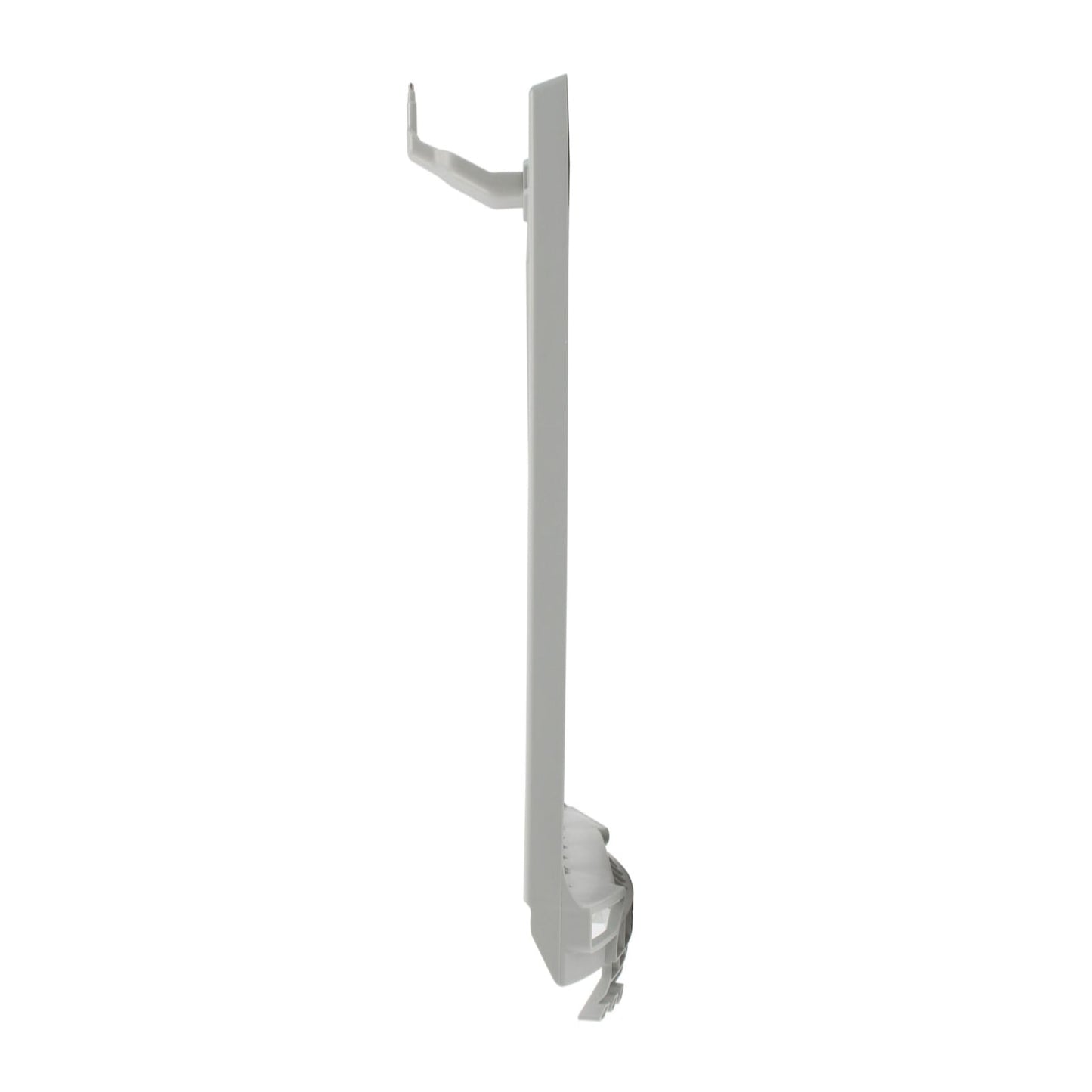 White door handle on a white background