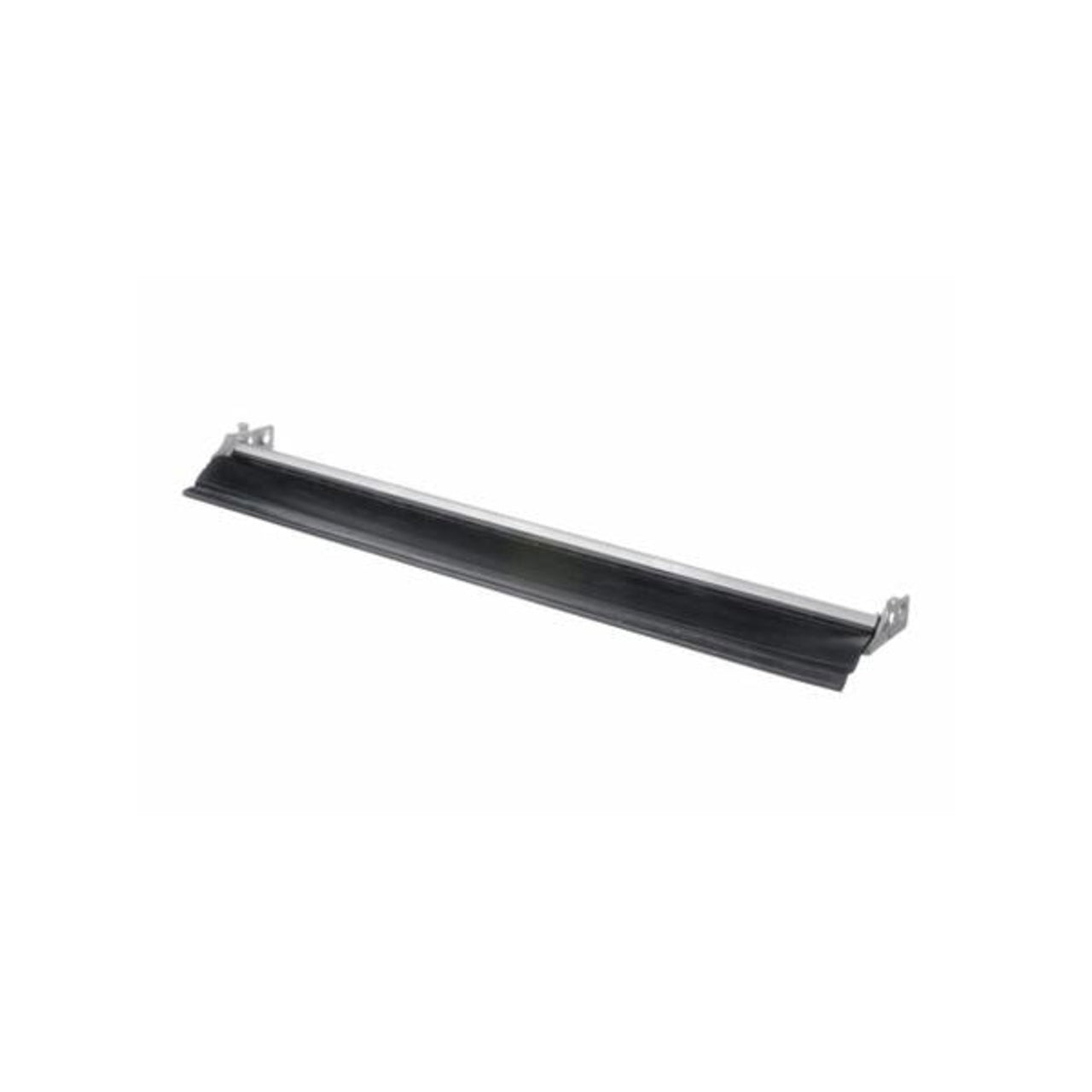 Black metal bracket on a white background