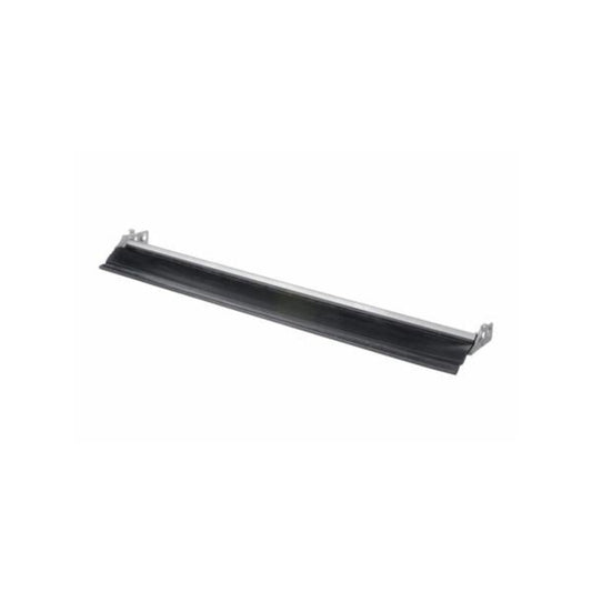 Black metal bracket on a white background