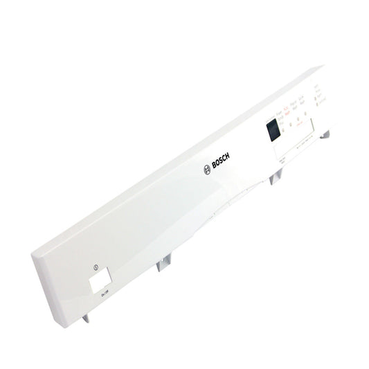 White appliance panel with Bosch logo on a white background