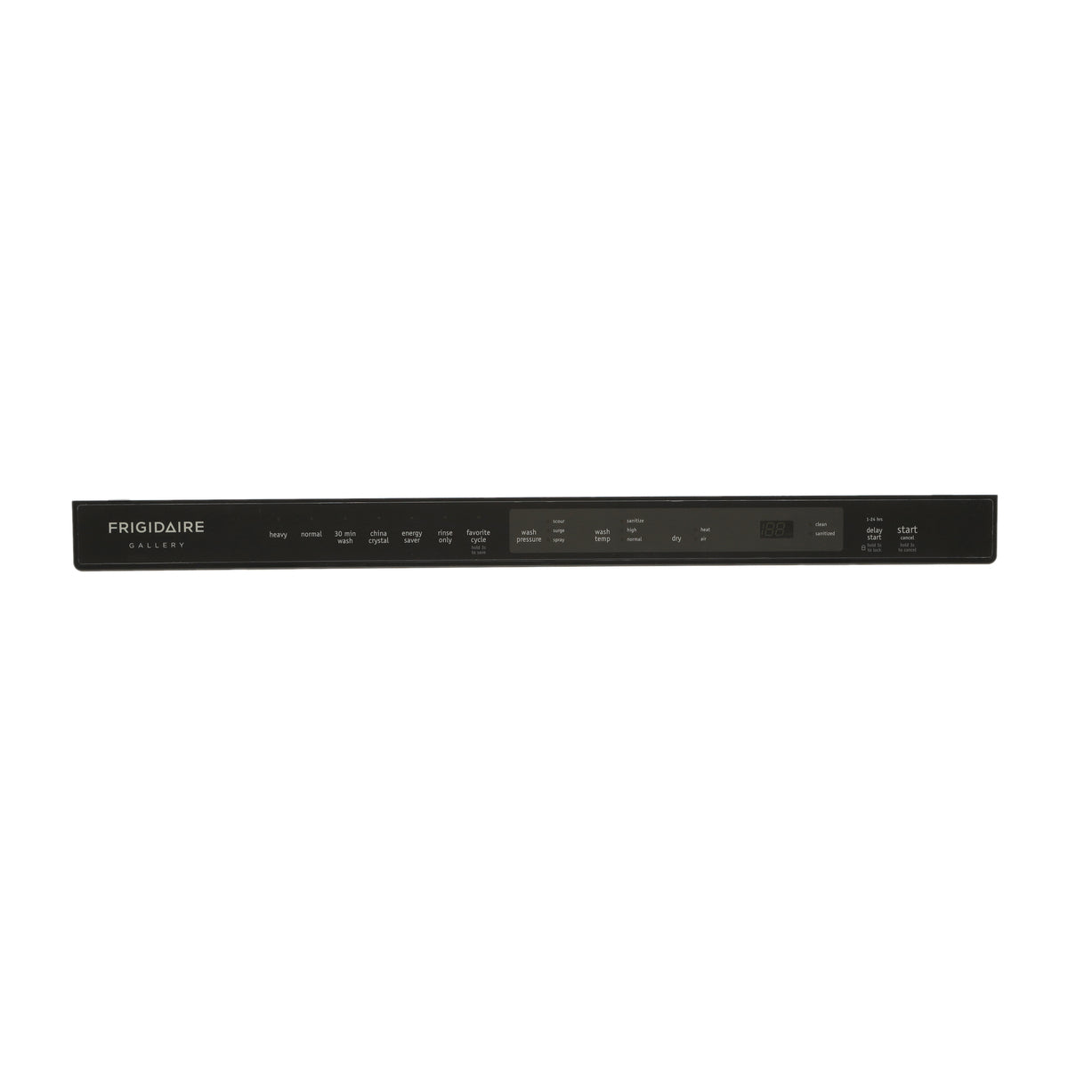Frigidaire 117512430 CONTROL PANEL,ASSEMBLY,BLACK