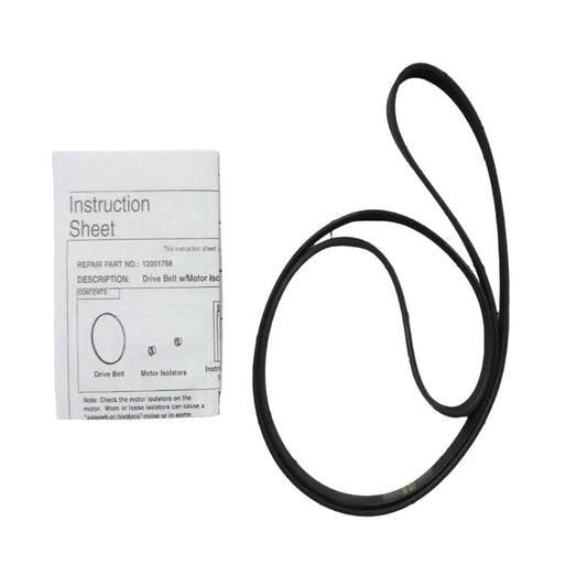 12001788 Whirlpool Washer Drive Belt and Motor Insulator Kit