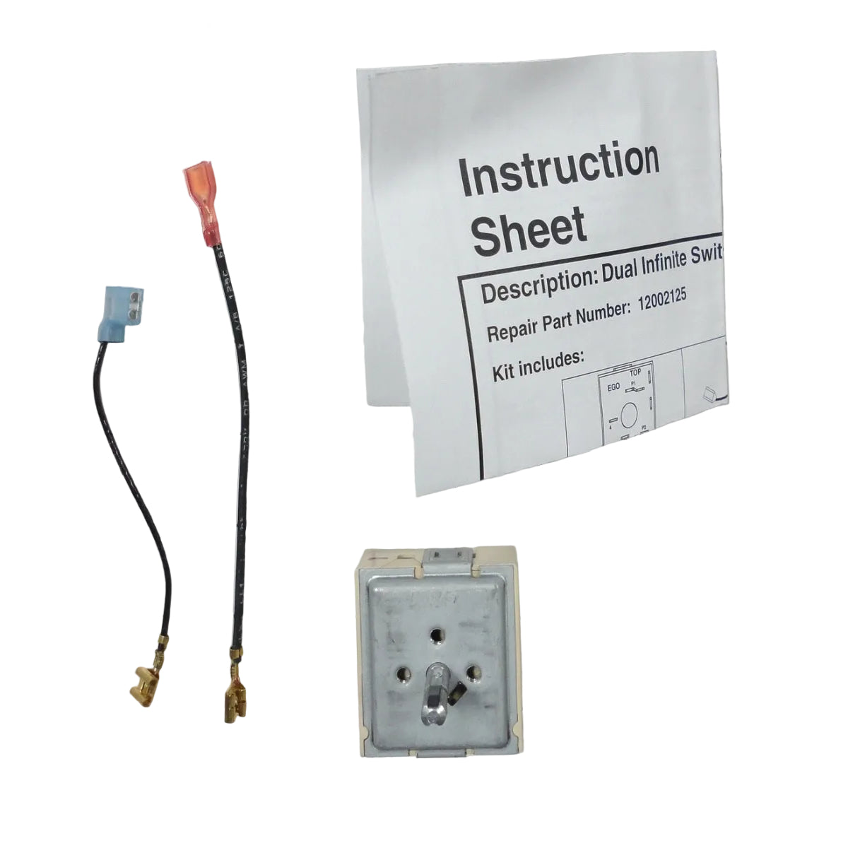 12002125 Whirlpool Stove Dual Surface Burner Switch Kit